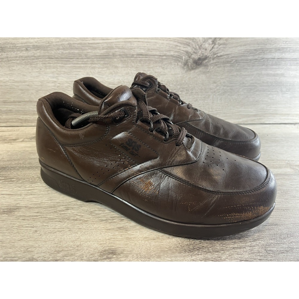SAS Time Out - Men's US 12 Walking Shoe Antique Walnut Orthopedic Comfort